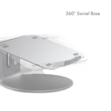 DL Ergonomic Design Aluminum Laptop Stand with 360 Rotating Base for Collaborative Work Compatible with All Laptop MacBook up to 17 inch Mount