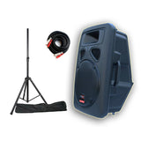 E-lektron 12" inch Powerful 800W Active Speaker Loud Digital Sound System PA Bluetooth with RAC cable and Stand