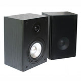 E-Lektron HiFi Bluetooth Amp with Home Stereo Bookshelf Wooden Monitor Speakers Pair