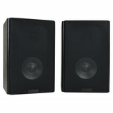 E-Lektron BK55 2-Way 160W Home HiFi Stereo Bookshelf Wooden Speakers Pair Wall Mountable