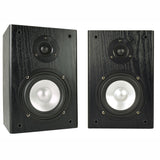 E-Lektron HiFi Bluetooth Amp with Home Stereo Bookshelf Wooden Monitor Speakers Pair