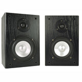 E-Lektron BK55 2-Way 160W Home HiFi Stereo Bookshelf Wooden Speakers Pair Wall Mountable