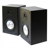E-Lektron BK55 2-Way 160W Home HiFi Stereo Bookshelf Wooden Speakers Pair Wall Mountable