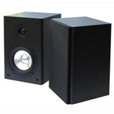 E-Lektron BK55 2-Way 160W Home HiFi Stereo Bookshelf Wooden Speakers Pair Wall Mountable