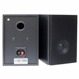 E-Lektron HiFi Bluetooth Amp with Home Stereo Bookshelf Wooden Monitor Speakers Pair