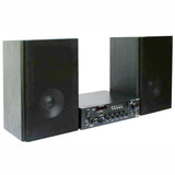 E-Lektron HiFi Bluetooth Amp with Home Stereo Bookshelf Wooden Monitor Speakers Pair