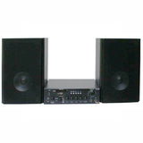 E-Lektron HiFi Bluetooth Amp with Home Stereo Bookshelf Wooden Monitor Speakers Pair