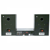 E-Lektron HiFi Bluetooth Amp with Home Stereo Bookshelf Wooden Monitor Speakers Pair