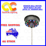 CR-Lite LED Mirror Ball Motor 1 incl. LED Lighting Sound controlled up to 3kg 12 inch mirror ball