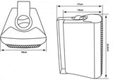 E-lektron EWL5P White 5" inch 250W Passive Bookshelf Speaker Pair Wall Bracket 2 Way Stereo DJ PA