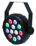 CR-Lite portable 12 X 1W RGBW LED Parcan spotlight with USB type C port