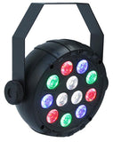 CR-Lite portable 12 X 1W RGBW LED Parcan spotlight with USB type C port