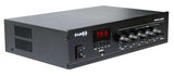 E-Lektron TRM45B 100V Mixer Amplifier Speaker Set with PA-TRON45 and 6 Black Weatherproof ELA speakers