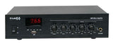 E-Lektron TRM45W 100V Mixer Amplifier Speaker Set with PA-TRON45 and 6 White Weatherproof ELA speakers