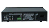 E-Lektron TRM45W 100V Mixer Amplifier Speaker Set with PA-TRON45 and 6 White Weatherproof ELA speakers