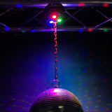 CR Lite Mirror Ball Motor With Red Green Blue 1W LED Light Capacity 3.5kg