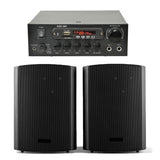 E-Lektron 6.5" inch HiFi Digital Stereo Amplifier Wall Speaker Set BT SD FM Class D 120W
