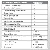 VICTOR VC890C + Digital True RMS Multimeter High-precision 20000UF Capacitor NVC Temperature Measurement