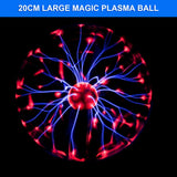 True Big 8 inch 20 cm Glass  Gorgeous Nebula Plasma Ball Lamp Sound Sensitive the Best Science Toy Nightlight for Kids