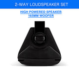 E-Lektron 6.5" inch Black Passive Speakers Pair 260w Wall Mount Bracket 2 Way Bookshelf Stereo DJ PA